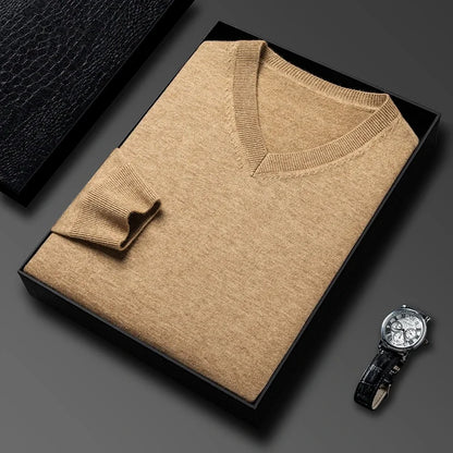 Conrad | Luxe Wool V-Neck Sweater
