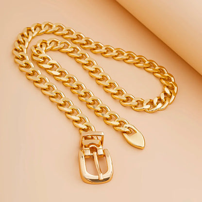 Vivienne | Savona Curb Link Necklace with Buckle Detail