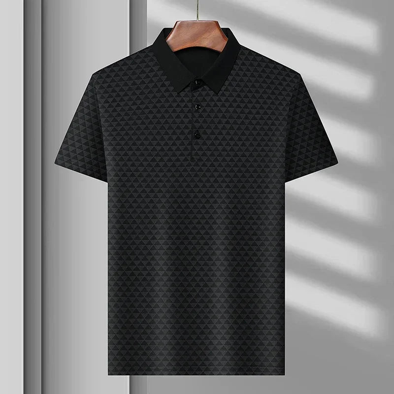 Elliott | Glacier Grid Polo Shirt
