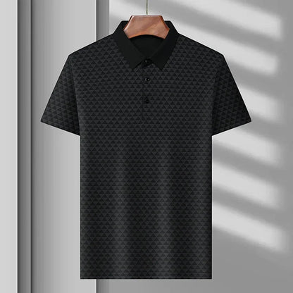 Elliott | Glacier Grid Polo Shirt