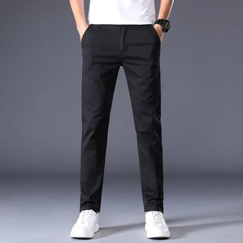Lucian | Tailored Cotton Dress Trousers
