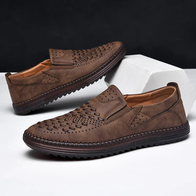Isaac | Luxe Faux Leather Loafers