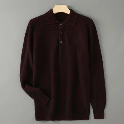 Leander | Luxe Wool Cashmere Button-Up Sweater