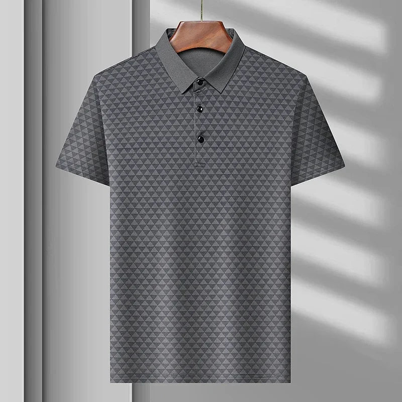 Elliott | Glacier Grid Polo Shirt