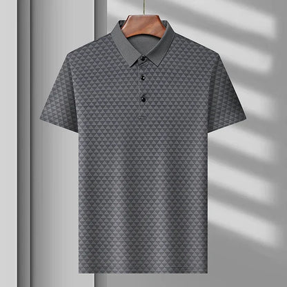 Elliott | Glacier Grid Polo Shirt