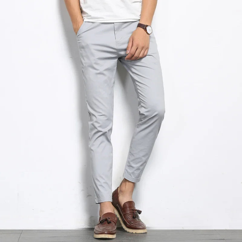 Killian | Tailored Cotton Dress Trousers