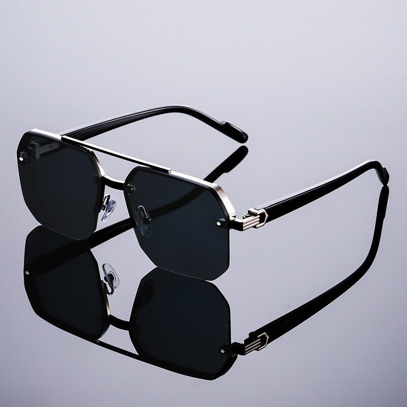 Freya | Milano Semi-Rimless Vintage Sunglasses