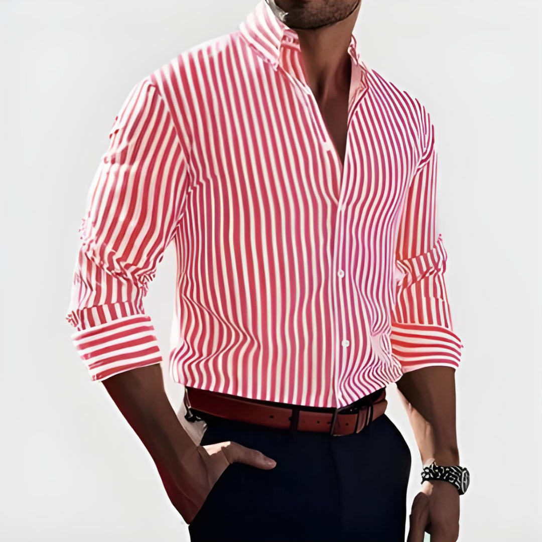 Landon | Striped Confidence Shirt