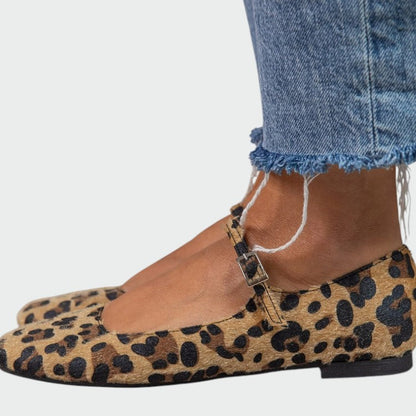 Sophia | Bold Chic Leopard Print Mary Jane Shoes for Women