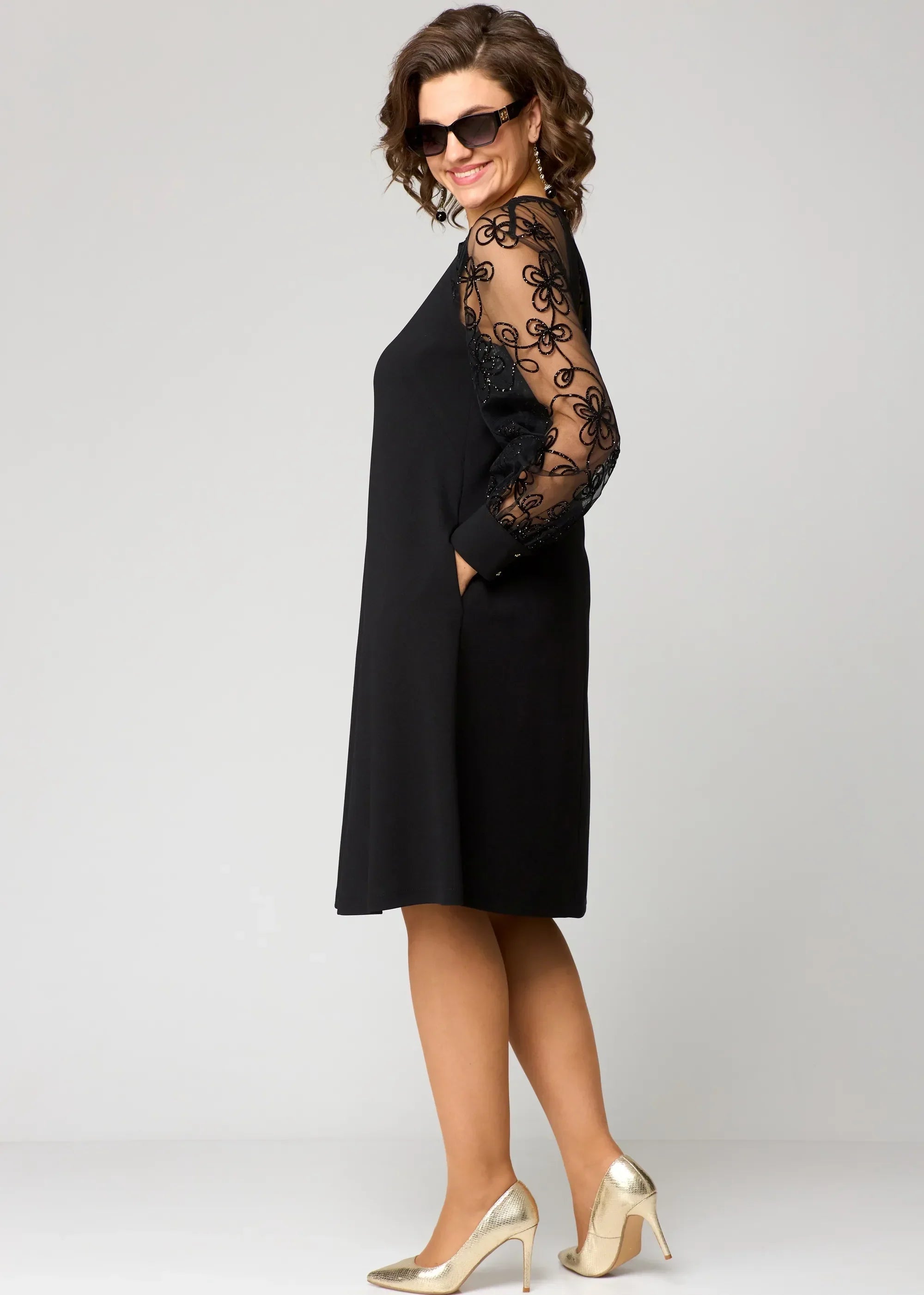 Sophia | Elegant A-Line Lace Dress for Weddings and Formal Events