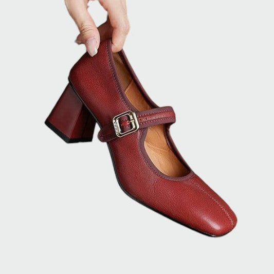 Sophia | Elegant Comfortable Block-Heel Mary Jane Shoes