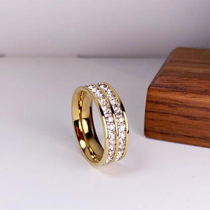 Sophia | Elegant Double Row Zirconia Ring