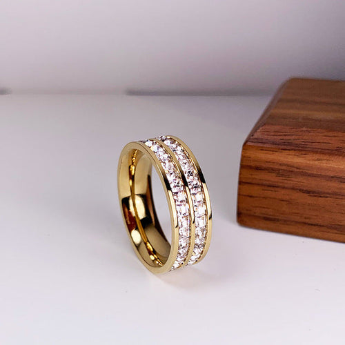 Sophia | Elegant Double Row Zirconia Ring