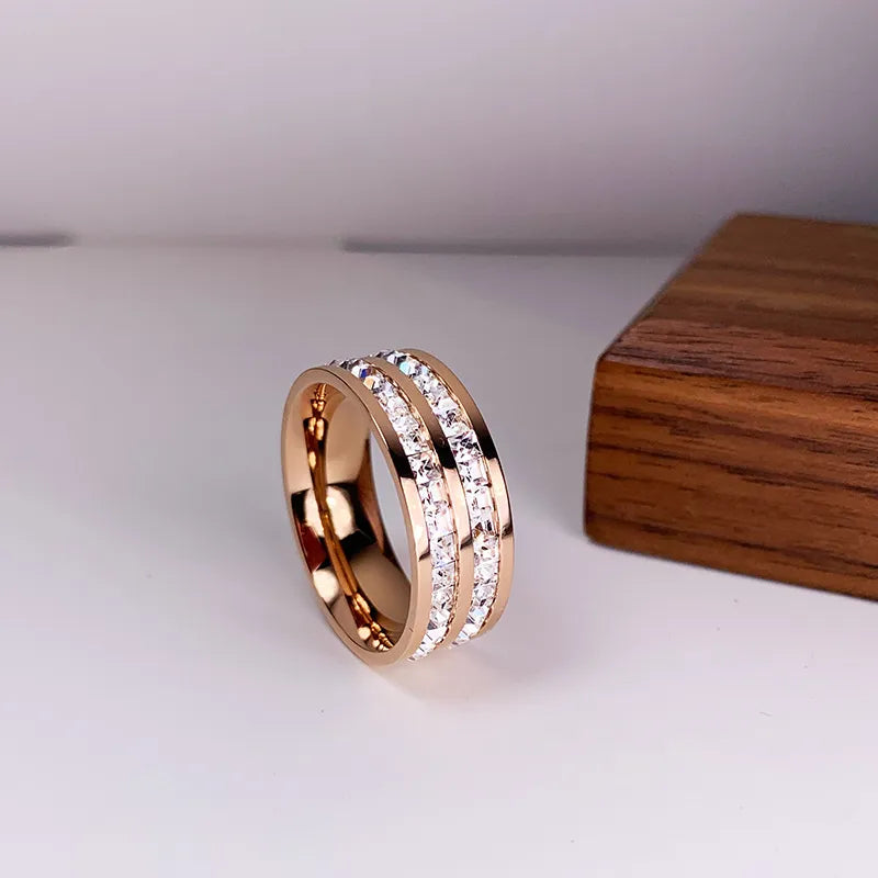 Sophia | Elegant Double Row Zirconia Ring