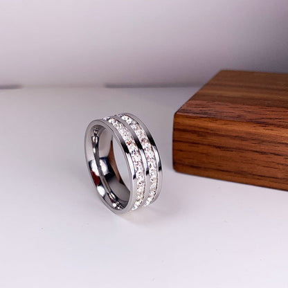 Sophia | Elegant Double Row Zirconia Ring