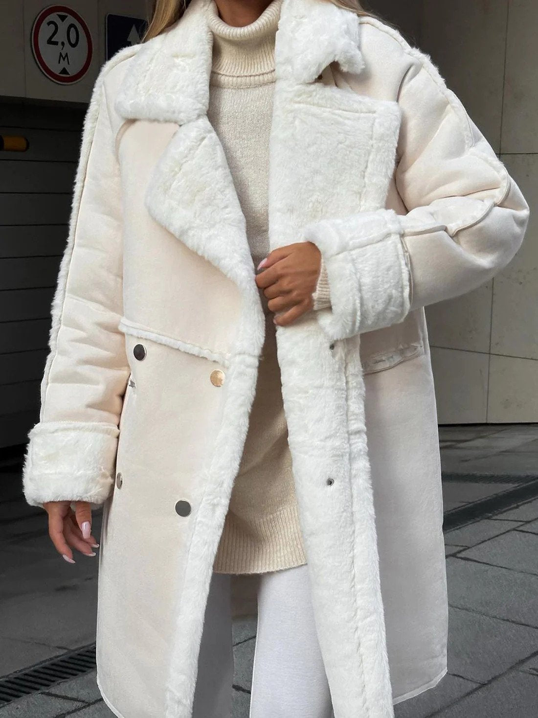 Sophia | Elegant Long Suede Cardigan