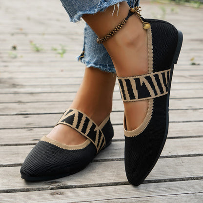 Sophia | Elegant Patterned Ballet Flats