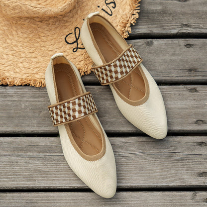 Sophia | Elegant Patterned Ballet Flats