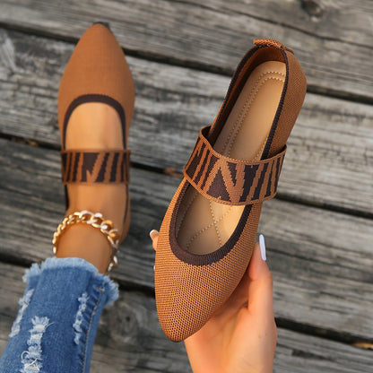 Sophia | Elegant Patterned Ballet Flats