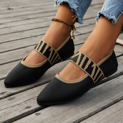 Sophia | Elegant Patterned Ballet Flats