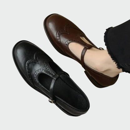 Sophia | Elegant Stylish Leather Mary Jane Shoes