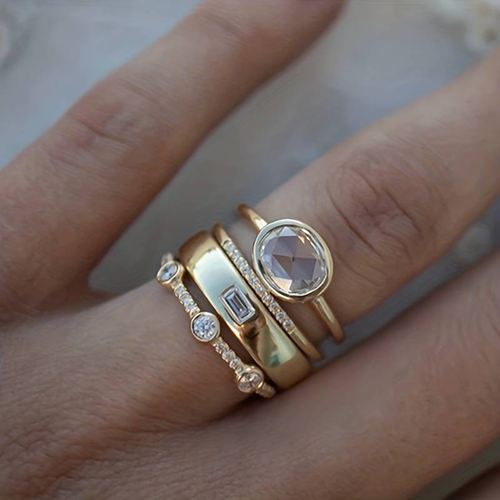 Sophia | Elegant Vintage Ring Set