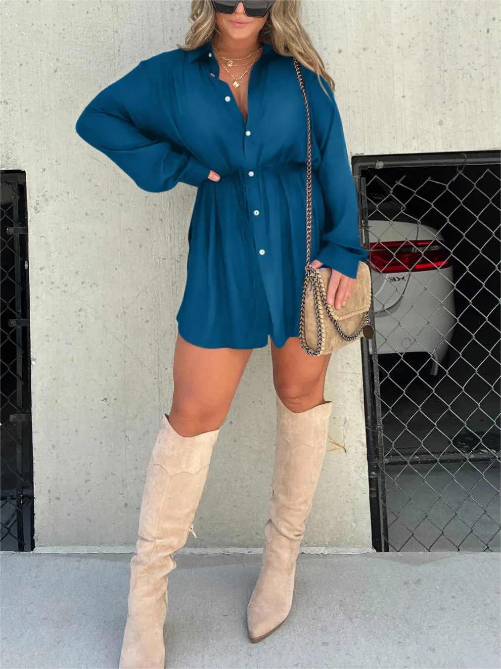 Sophia | Stylish Lightweight Shirt Dress for Women