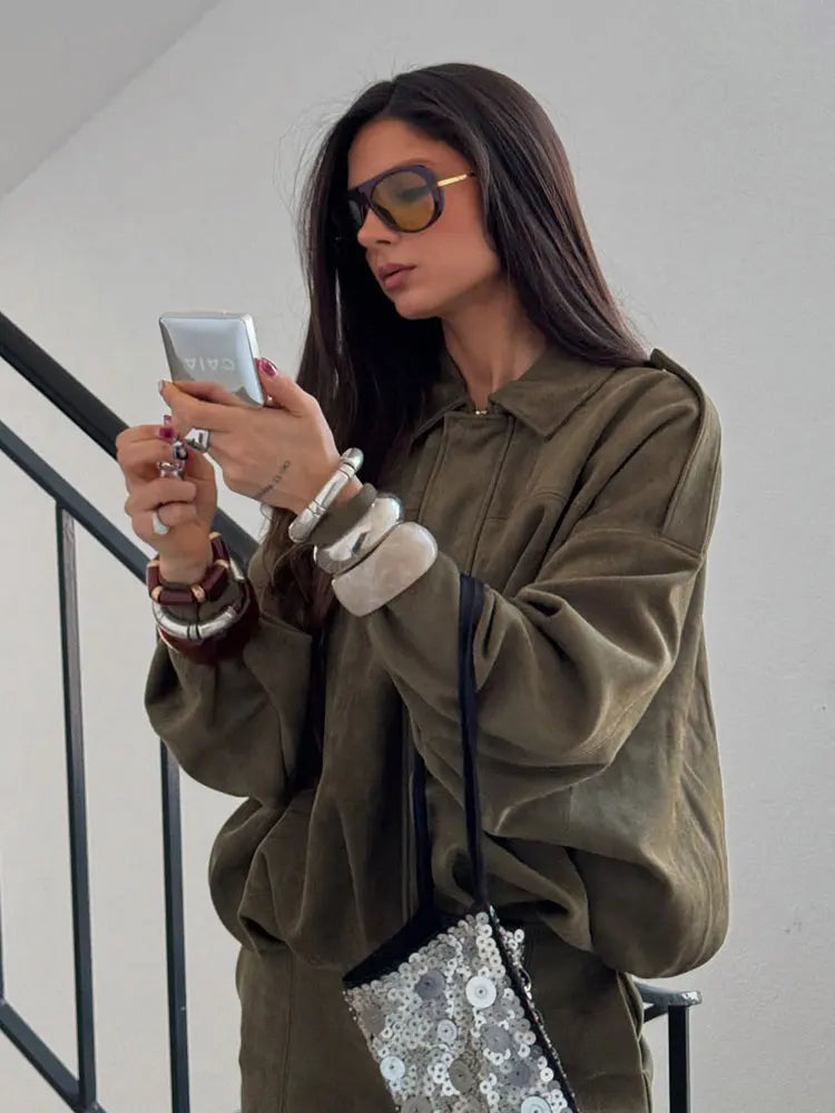 Sophia | Stylish Vintage Bomber Jacket
