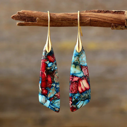 Sophia | Vibrant Colorful Stone Earrings for Women