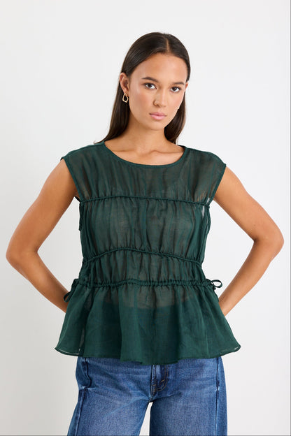 Sophie | Breezy White Sleeveless Top for Women