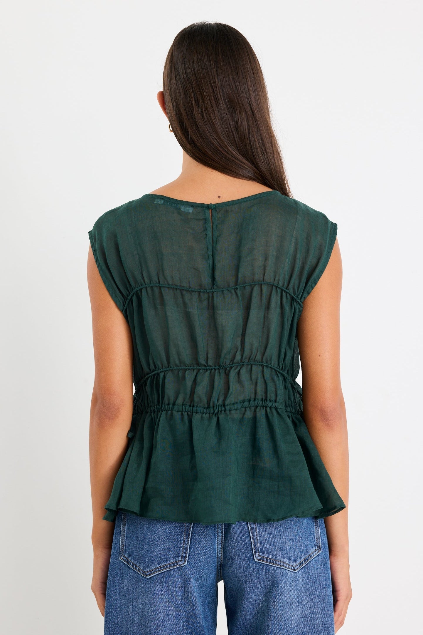 Sophie | Breezy White Sleeveless Top for Women