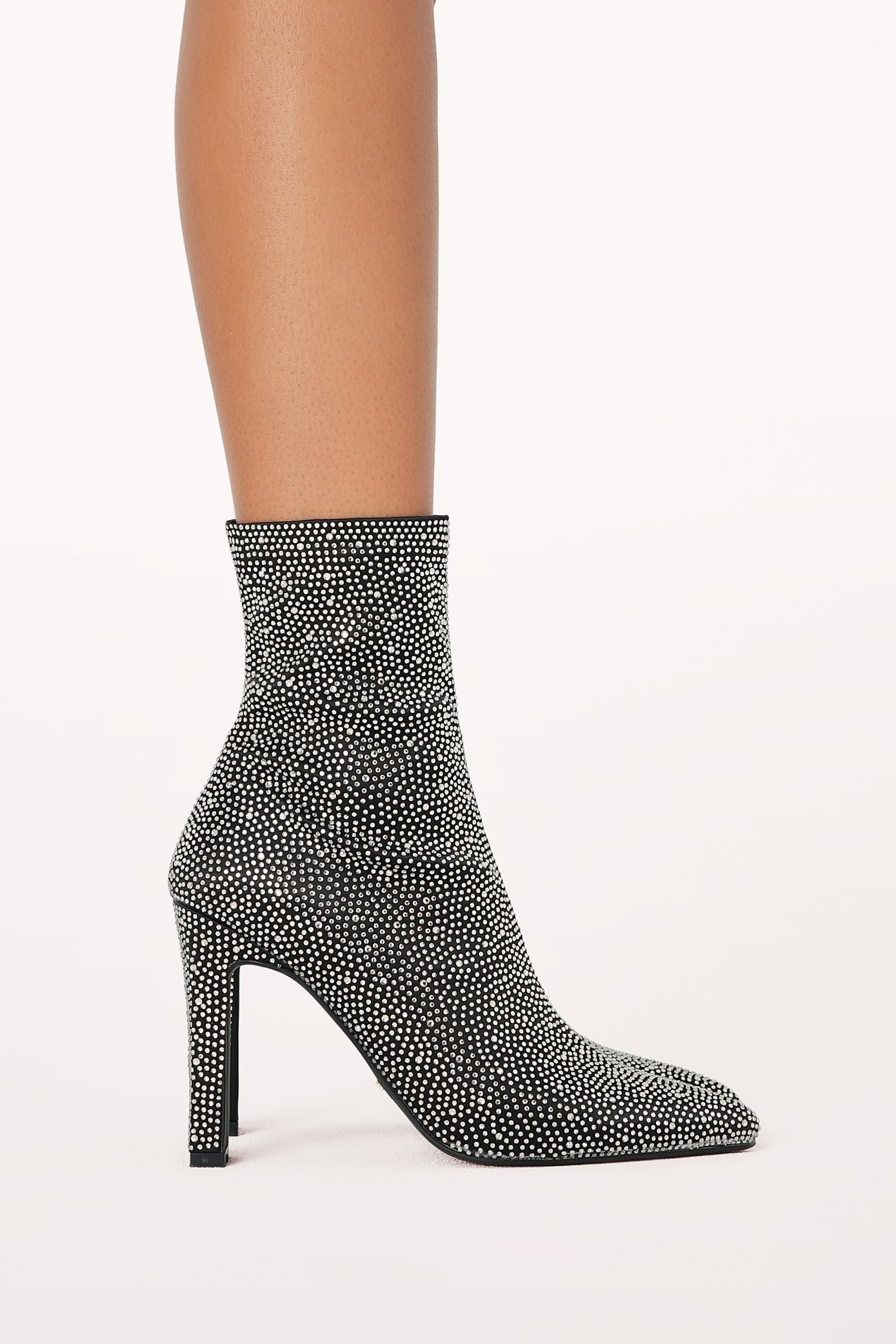 Sophie | Chic Black Rhinestone Ankle Boots for Women