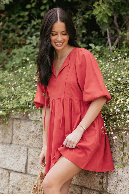 Sophie | Chic Elegant Women's Mini Dress with Long Sleeves