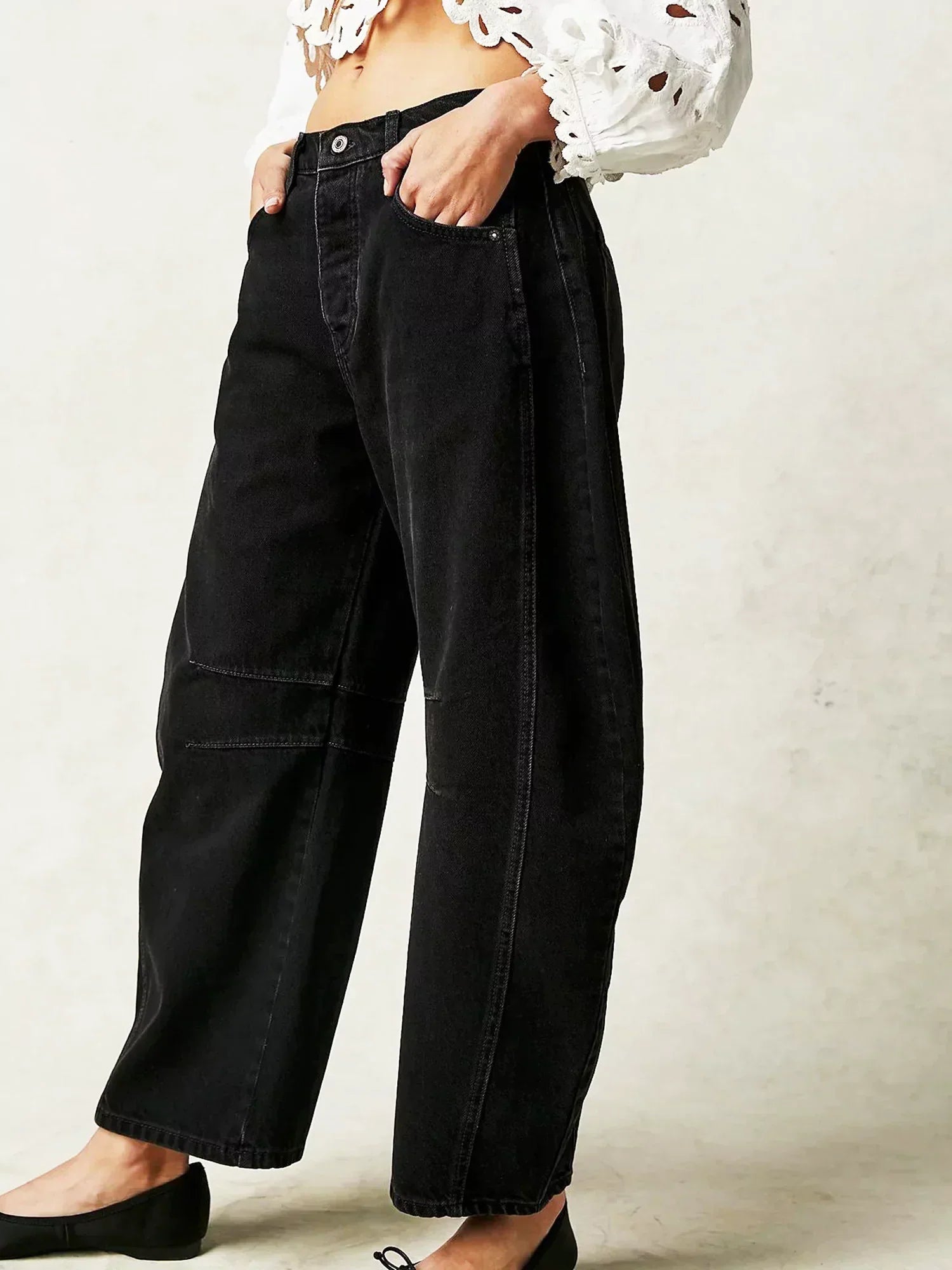 Sophie | Chic Wide Leg Womens Pants in Leopard Print