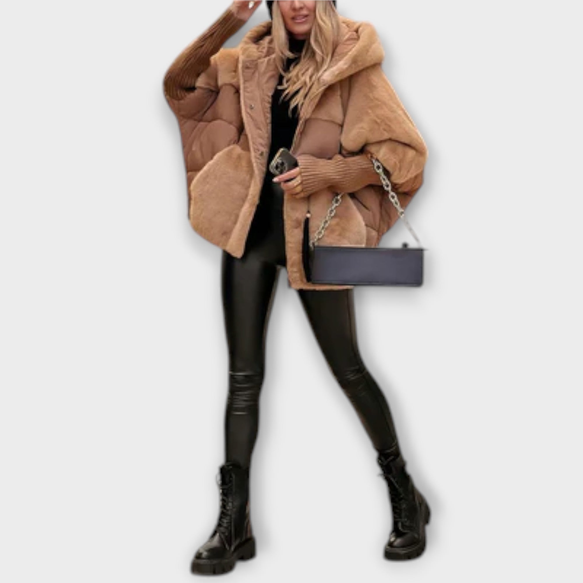 Sophie | Cozy Black Puffer Jacket for Women