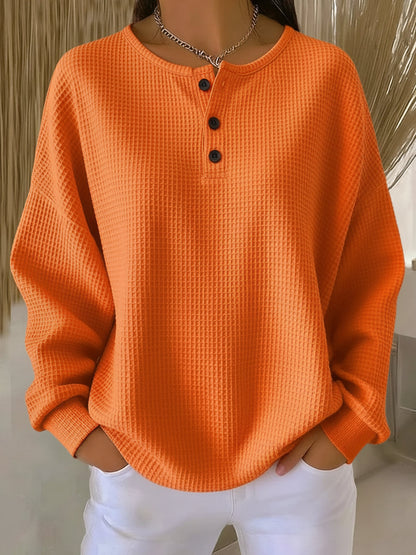 Sophie | Cozy Elegant Waffle Knit Womens Top