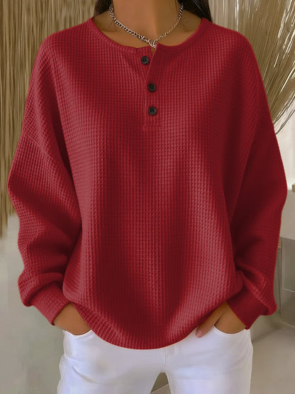 Sophie | Cozy Elegant Waffle Knit Womens Top