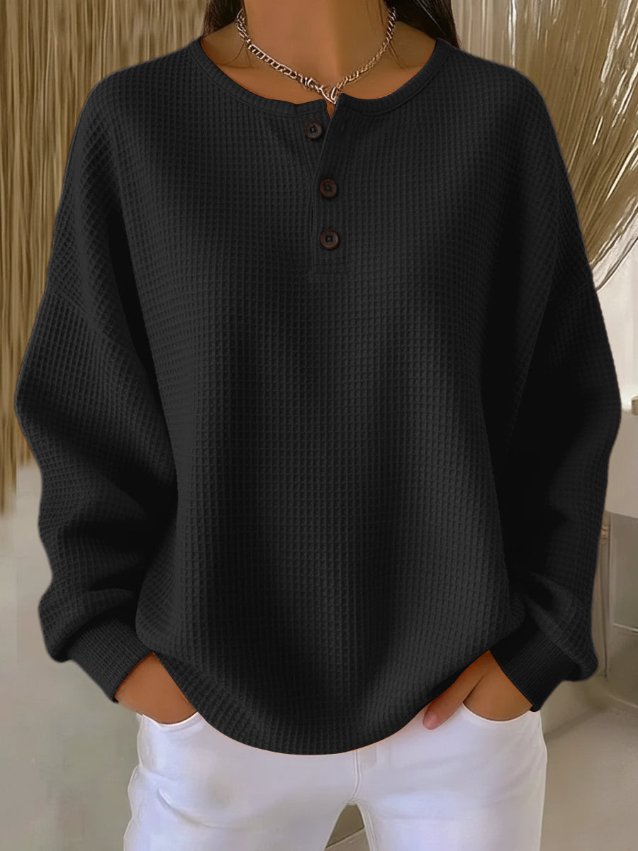 Sophie | Cozy Elegant Waffle Knit Womens Top