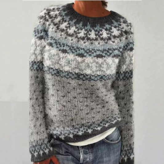 Sophie | Cozy Multicolored Scandinavian Sweater for Women