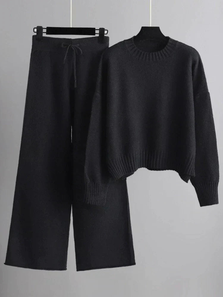 Sophie | Cozy Relaxed Womens Lounge Set with Wide Leg Pants