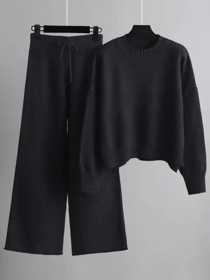 Sophie | Cozy Relaxed Womens Lounge Set with Wide Leg Pants
