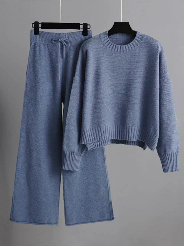 Sophie | Cozy Relaxed Womens Lounge Set with Wide Leg Pants
