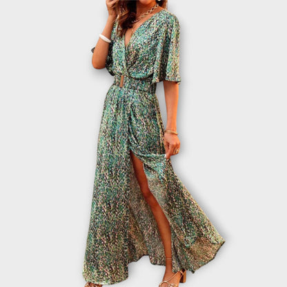 Sophie | Elegant Flowy Wrap Maxi Dress