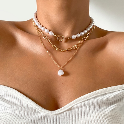 Multi-Layer Pearl Necklace