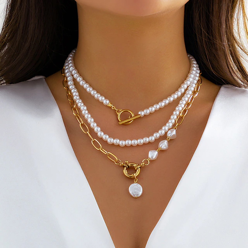 Multi-Layer Pearl Necklace