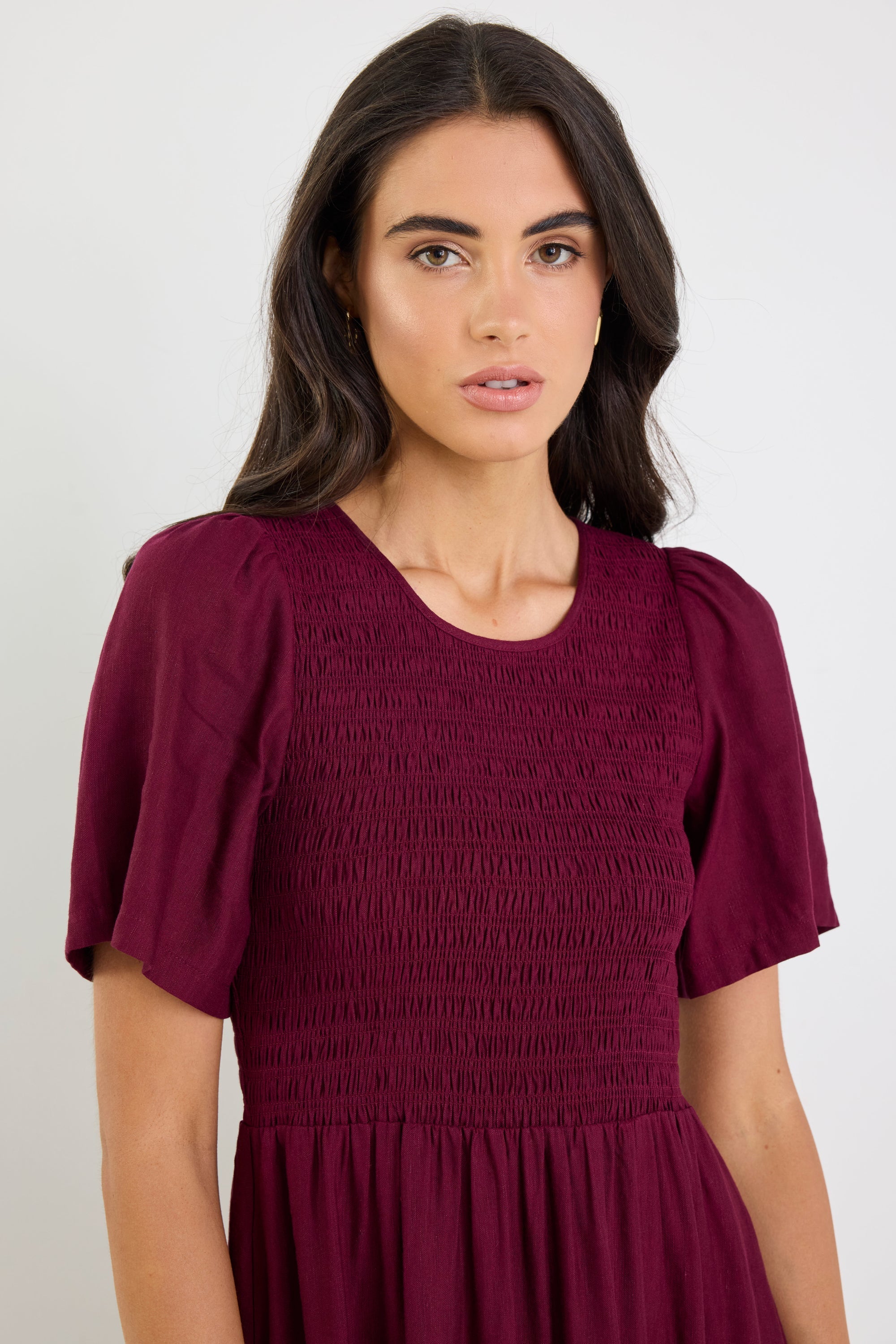 Sophie | Elegant Shirred Summer Dress