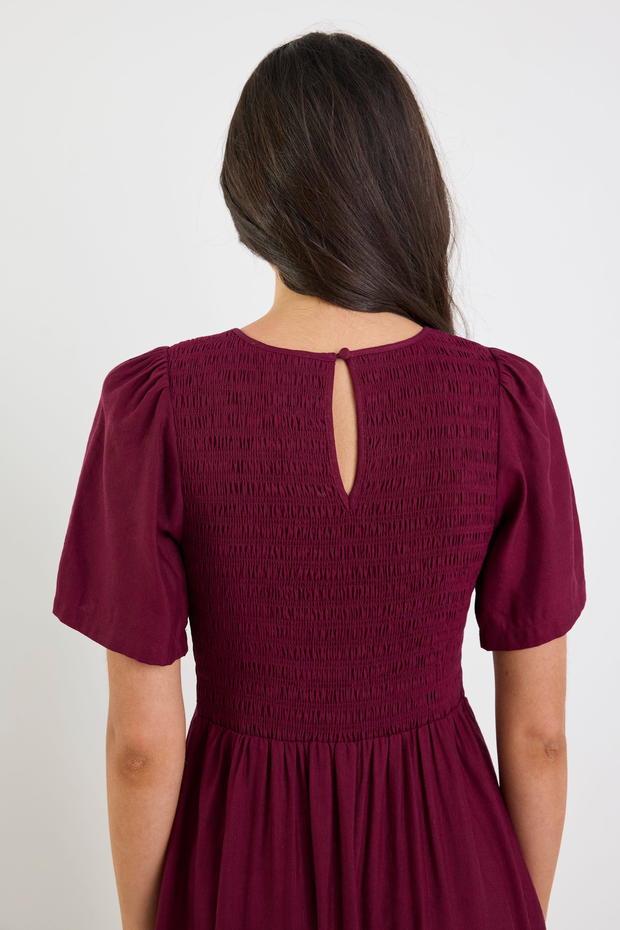 Sophie | Elegant Shirred Summer Dress