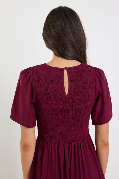 Sophie | Elegant Shirred Summer Dress