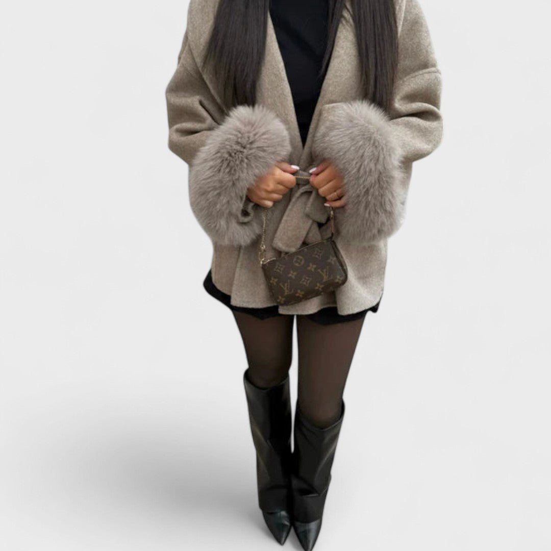 Sophie | Elegant Warm Faux Fur Winter Coat for Women