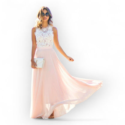 Sophie | Elegant White Lace Summer Dress for Women